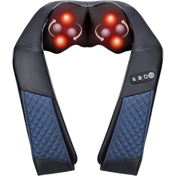 Neck and Shoulder Massager with Heat Shiatsu BackMassage Pillow with 3D Kneading - Picture 7 of 8